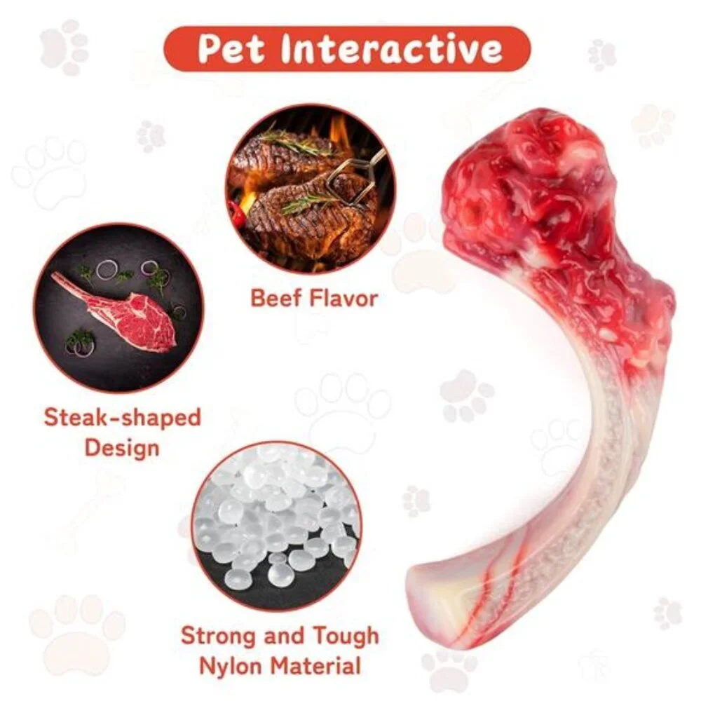 7 Pack Dog Toys for Aggressive Chewers, Tough Indestructible Dog Chew Bone,